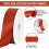 Rood satijnen lint, 40 mm x 100 yards 3