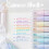 Glitter marker pens fluorescent pastel 4 pcs 3