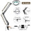 LED Desk Lamp with Magnifier and Adjustable Light, 3 Color 4