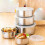 Stainless Steel Mixing Bowl Set Silver 5 pcs 1