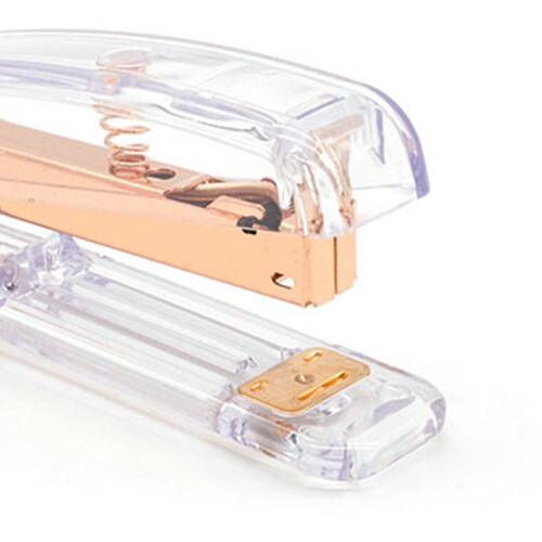 Roségouden bureau nietmachine met modern design (1 stuk) 1