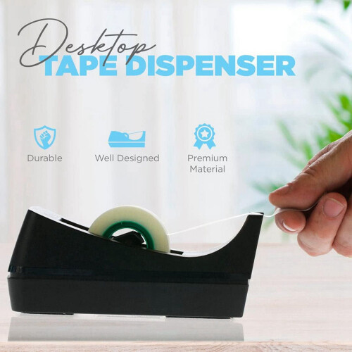 Desktop tape dispenser with non-skid base 2 pack 2