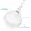 Handheld Magnifier with LED Light 3X and 8X 8
