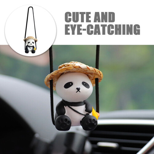 Panda car hanging ornament for rearview mirror 2