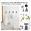 Suction Cup Hooks for Shower Wall 2 or 4 pcs 6