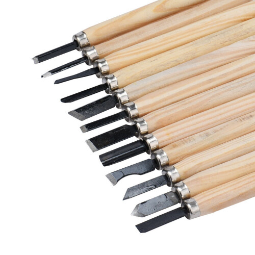 Wood Carving Chisel Set 12-Piece Hand Tool 2