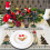 Christmas linen placemats tree print 4 pcs 7
