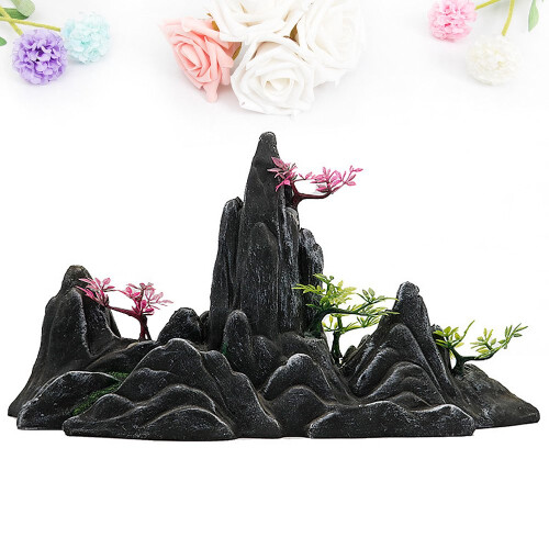 LEEYNEER aquarium decoration artificial rockery mountain 1 2