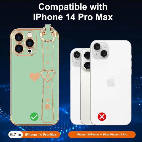 iPhone15Pro Max case with wrist strap and2screen 2