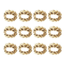 Milue Christmas bell napkin rings 12 pcs