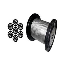 Galvanized Aircraft Cable 3/16 inch 7x19 50 ft coil