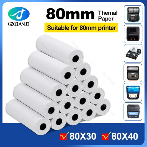 BPA-freies Thermobonpapier, 80  40 mm, 6 Rollen 1