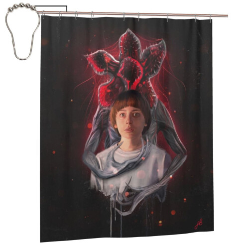 Stranger Things shower curtain set 66x72 in polyester