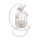 Birdcage-shaped candle holder lantern retro home decor 1