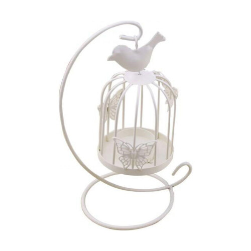 Birdcage-shaped candle holder lantern retro home decor