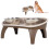 Ymiko elevated dog feeder with double stainless steel bowls 1