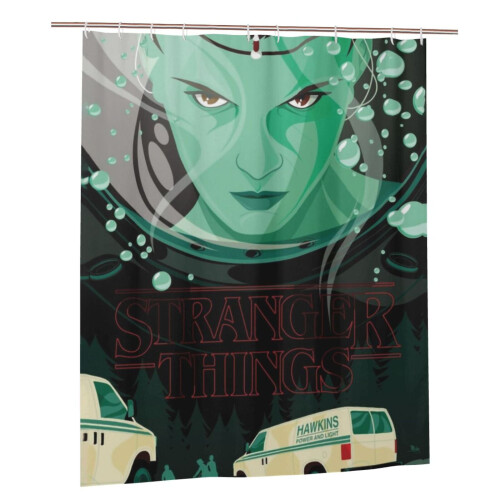 Stranger Things shower curtain set 66x72 in waterproof