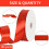 Rood satijnen lint, 40 mm x 100 yards 2