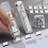 Push Stapler Office Supplies for Students 2 Pack 4