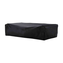 Patio Table Cover Waterproof Stretch Black Spandex 1 pc