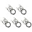 Security Cable Lock Braided Steel 100 cm 5 Pack 1