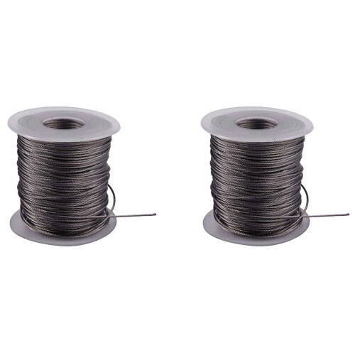 Stainless Steel Wire Rope 1mm Dia 177 Ft