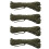 Paracord rope green 8 meters 4-pack 1