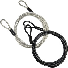 Security Cable Lock Braided Steel 100 cm