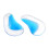 Heart-shaped arch support insoles for flat feet, half pair 1