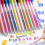 3D colored gel pen glitter highlighter 6 pcs 2