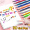 3D colored gel pen glitter highlighter 6 pcs 3