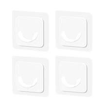 Shower Curtain Rod Holder Clear Tension Bracket 4PCS