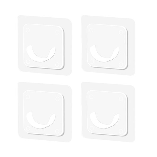 Shower Curtain Rod Holder Clear Tension Bracket 4PCS