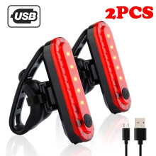 PRETXORVE USB rechargeable bike front and rear LED light