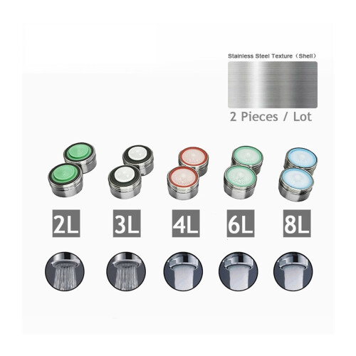 Water Saving Faucet Aerator M24 Male Thread 2 pcs 2