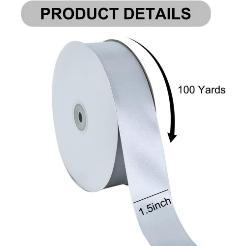 Rood satijnen lint, 40 mm x 100 yards 1