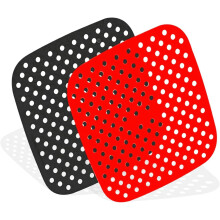 POWKOL silicone air fryer liners 8.5 inch 2 pack