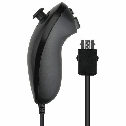 MesaSe Nunchuk Controller for Wii and Wii U Black