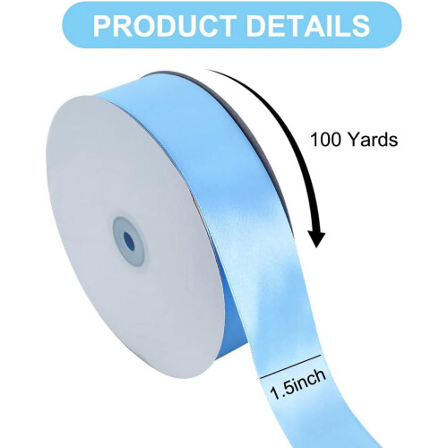 Rood satijnen lint, 40 mm x 100 yards 1