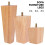 Solid Wood Sofa Legs Set 4 pcs 6/15/20 cm 1
