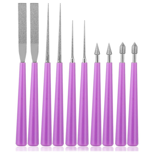 Bead Reamer Tool Jewelry Making Pointed 10 Pieces