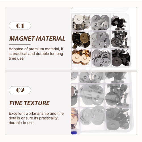 Leifggao magnetic button clasp 40 pcs 2