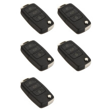5X 3 Button Replacement Keyless Entry Remote Car Flip Key Shell Fob Case for  Beetle