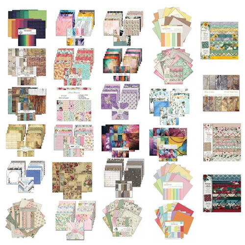 Scrapbook Paper Brown 30x30cm 12 Sheets 1