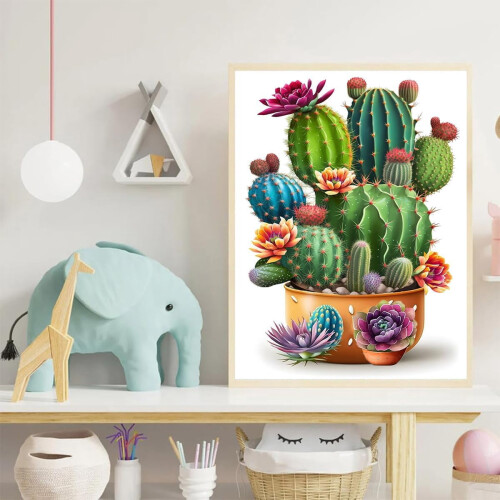 AdMeothan Diamond Painting Kit 5D Full Drill Succulent 1