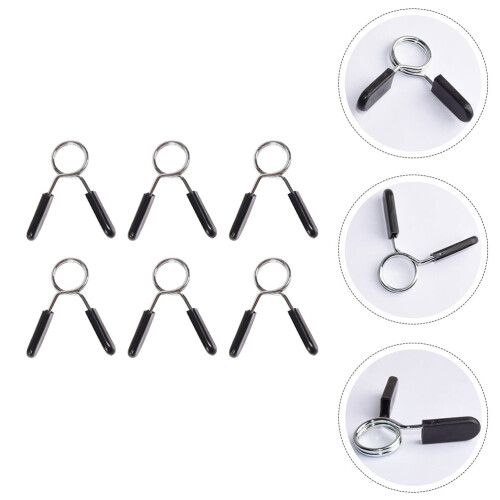 Weight Bar Clips for Barbell 6 pcs 1