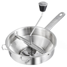 Stainless Steel Potato Masher with Garlic Press Function