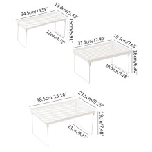 Expandable Stackable Cabinet Shelf 1 Pack