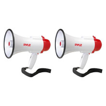Pyle Pro bull horn with siren and recorder 2 pack