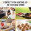 Stainless Steel Cooling Rack 16x11.8x1 Inch 2 Pack 6
